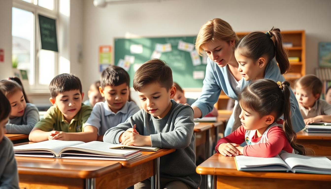 Students working in research laboratory