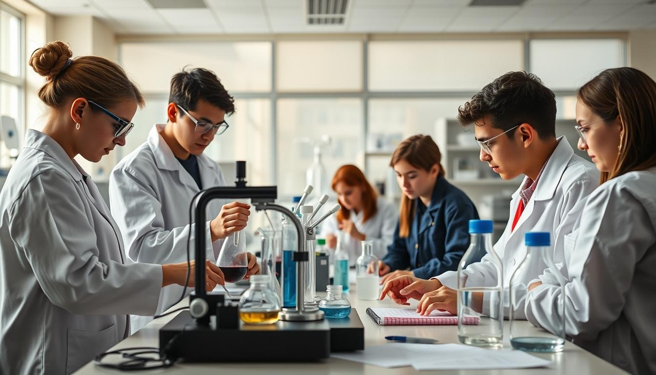 Students collaborating in study space